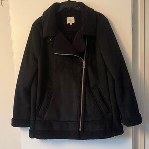 LOFT Black Teddy Jacket for Women